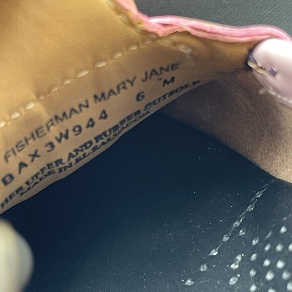 GH Bass Weejuns Fisherman Mary Jane Loafers Women's Size 6 M Pink Leather - Picture 9 of 10